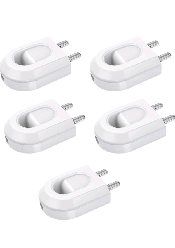 (NIIY) Zubbix Joy 6A 2 Pin Plastic Plug Top 240V (White) - 20, 6
