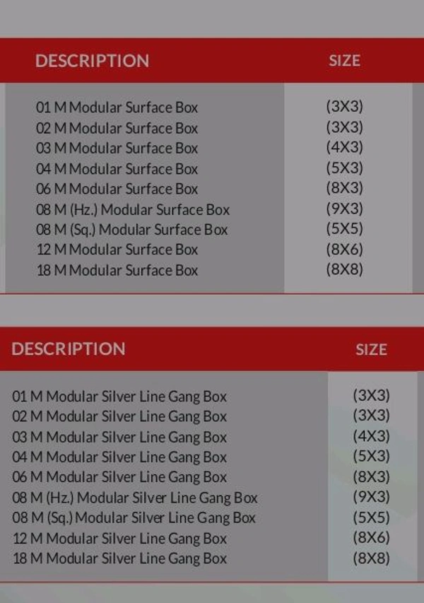 ( IS) 2 Modular Surface Box - 20, 2M
