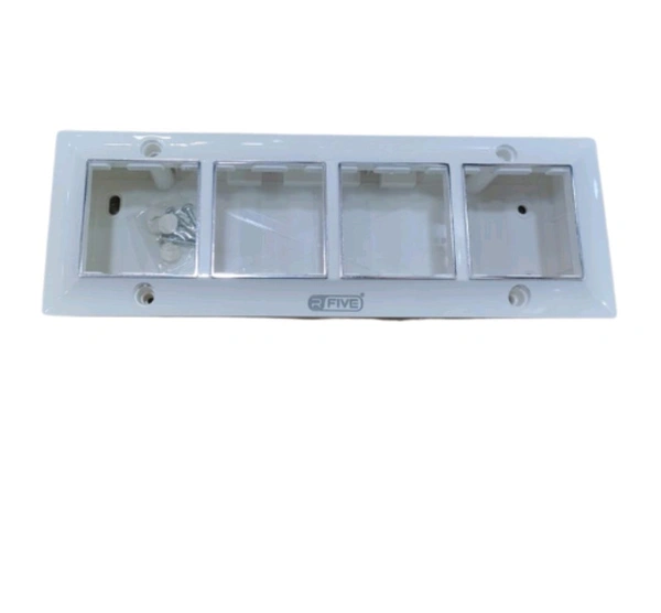 (TFF) 8 Module Rectangular Modular Gang Box - 8M Horizontal, 1