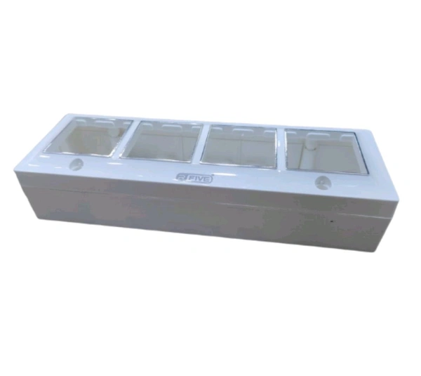 (TFF) 8 Module Rectangular Modular Gang Box - 8M Horizontal, 1