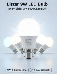 9 W Basic Standard B22 LED Bulb Lister Light 1 Years Gauranty (White) - White, 3, 7