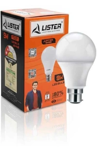 9 W Basic Standard B22 LED Bulb Lister Light 1 Years Gauranty (White) - White, 9, 7