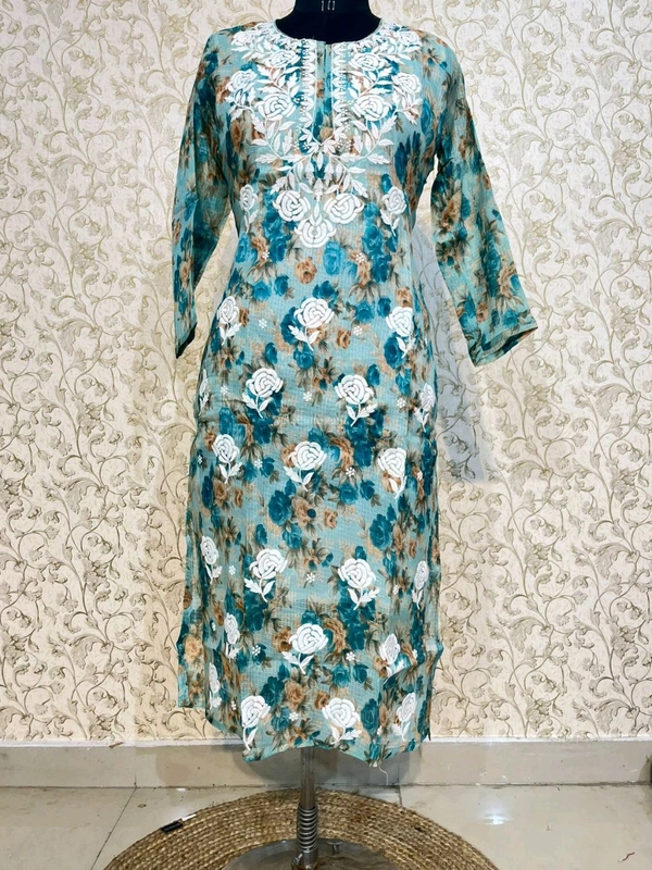 Chikankari Malmal Print