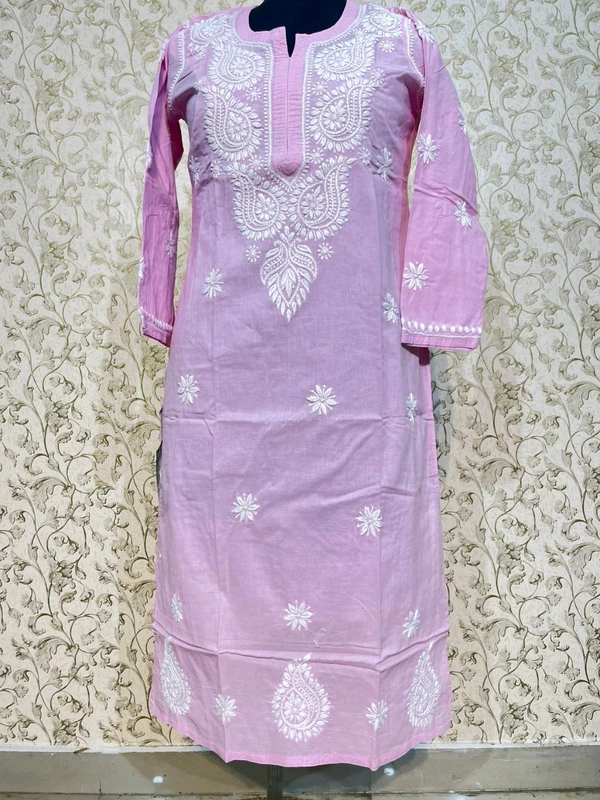 Cotton Chikankari Kurti