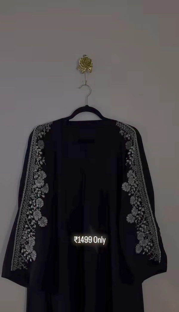 Al Ghilaf Abaya Handwork Abaya Imported Nida Fabric Abaya (Imported) - 58