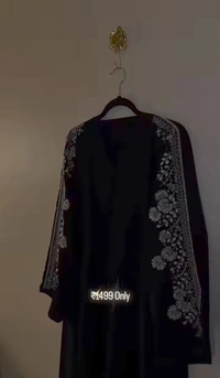 Al Ghilaf Abaya Handwork Abaya Imported Nida Fabric Abaya (Imported) - 58