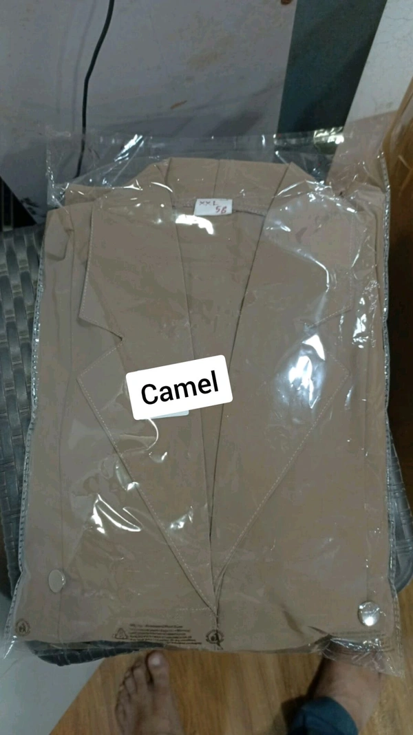 Al Batool Coat Abaya Korean Nida Prada Fabric Abaya (Imported) - Camel, 54