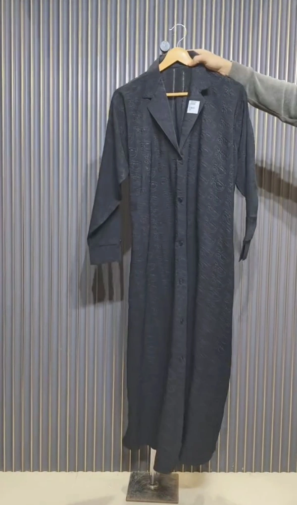 Al Arab Coat Abaya imported Self Design Fabric Abaya (Imported) - White, 54