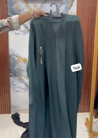 Al Hareem Imported Abaya Kimono Style Abaya (imported) (UAE) - Teal, 54