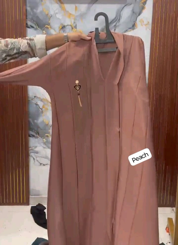 Al Hareem Imported Abaya Kimono Style Abaya (imported) (UAE) - Grey, 58