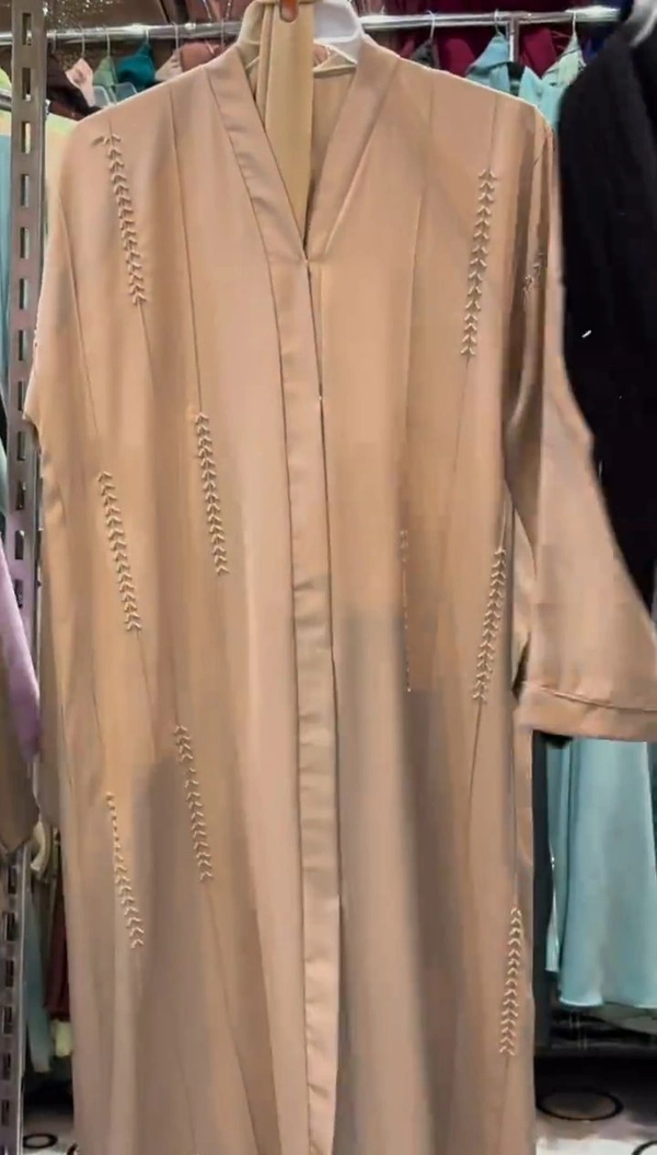Al iqra Abaya Imported Abaya Handwork Abaya (Korean Prada)  - Lavender, 54