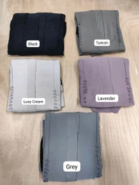Al iqra Abaya Imported Abaya Handwork Abaya (Korean Prada)  - Lavender, 54