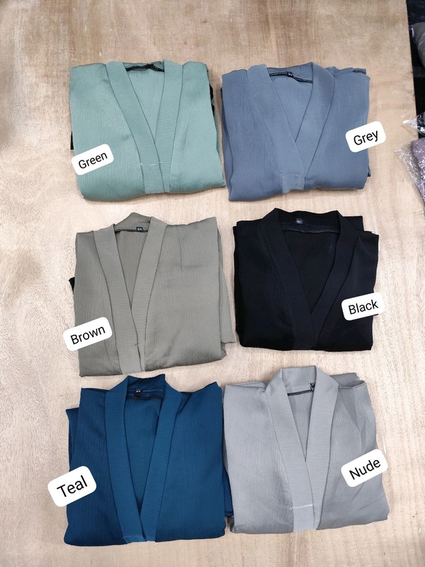 Al Sadia Abaya Plain Abaya Zoom Fabric Abaya (Imported) - Teal, 54