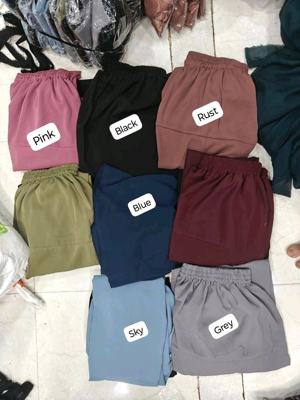 Simra Cord-Set Two Piece Modest Wear Prada Fabric  Front Open  (Modest Wear) - Sky