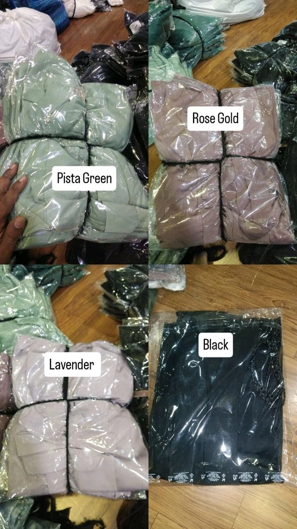 Clearance Sale Dubai Abaya Kimono Style Abaya Tiktok Fabric (Imported) - Black, 56