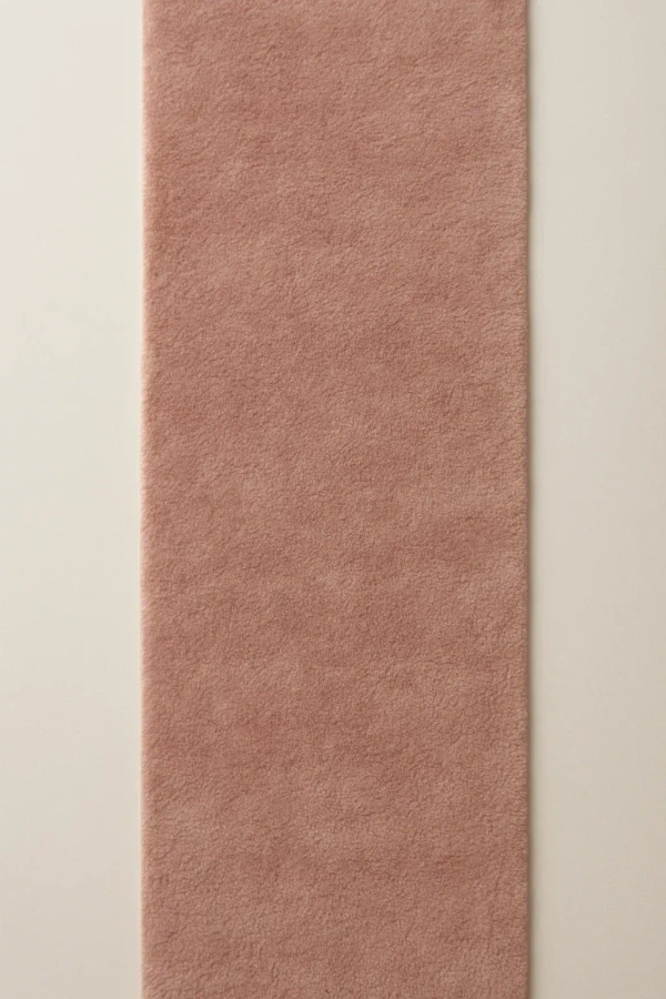 Loom & Layer Solid Plush 2.5' x 7' Runner Rug - Blush/Rose - 2.5' x 7', Blush/Rose