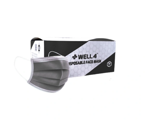 Tidy Adult Diaper (Medium Size) + Disposable Black Face Masks (3 Ply)