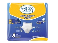 Tidy Adult Diaper Pants (XL, 10 pcs) + 500ml Hand Sanitizer | Value Bundle