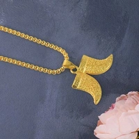 Gold Plated Double Nail Pandent With New Rassa Chain For Men