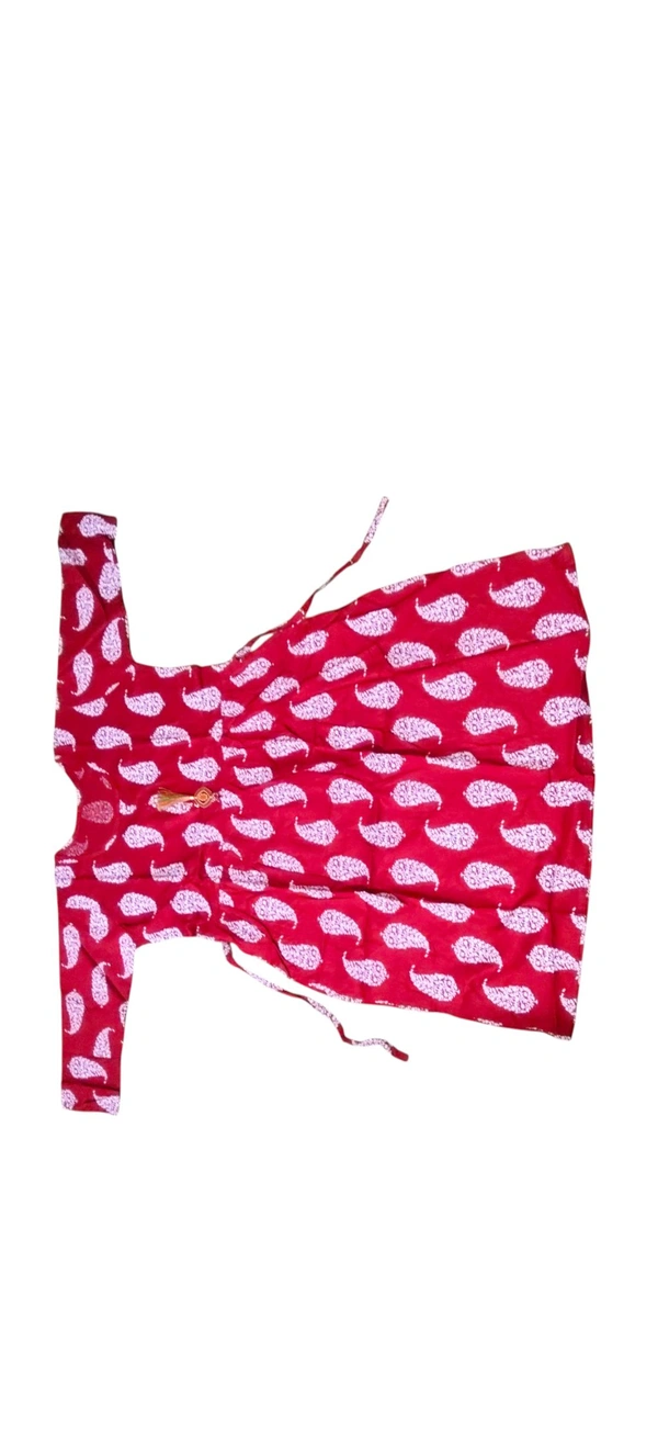 Women’s Heavy Rayon Print Kurti with Latkan – Stylish Daily Wear - Pink Flamingo, XL