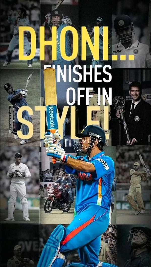 Ms Dhoni||Wall Poster ✨ - A3