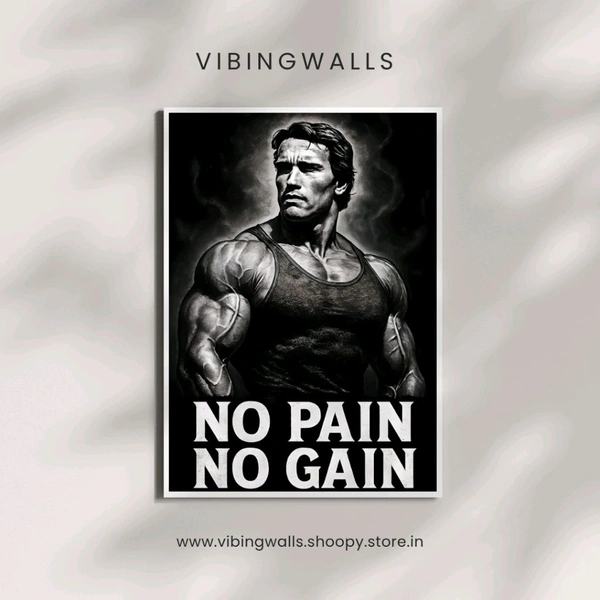 No Pain NO Gain|| Wall Poster 💫 - A4
