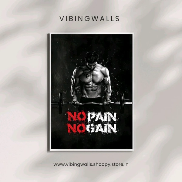 No Pain NO Gain|| Wall Poster đź’« - A5