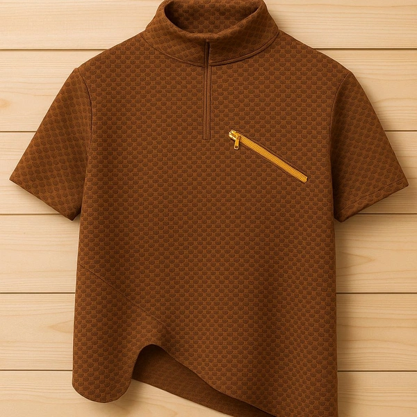 Polo Tshirt For Men - Brown, L