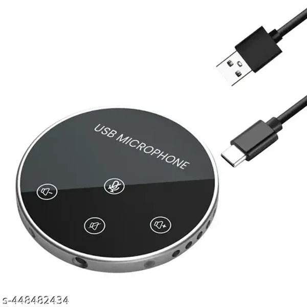 Omnidirectional Conference Speaker with Mic 360° Voice Pickup USB Speaker Microphone