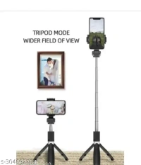 Editrix New Arrival High Quality 3in1 Selfie Stick multi-function Wireless Bluetooth XT-02 Selfie Stick with Remote Shutter 360 Rotate Extendable Handheld Foldable Mini Tripod Stand for Smartphones Professional Remote Control Selfie Stick Monopod Kit, Tripod