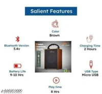 Ad Wooden Bluetooth Speaker With Dolby Sound Effect Speaker