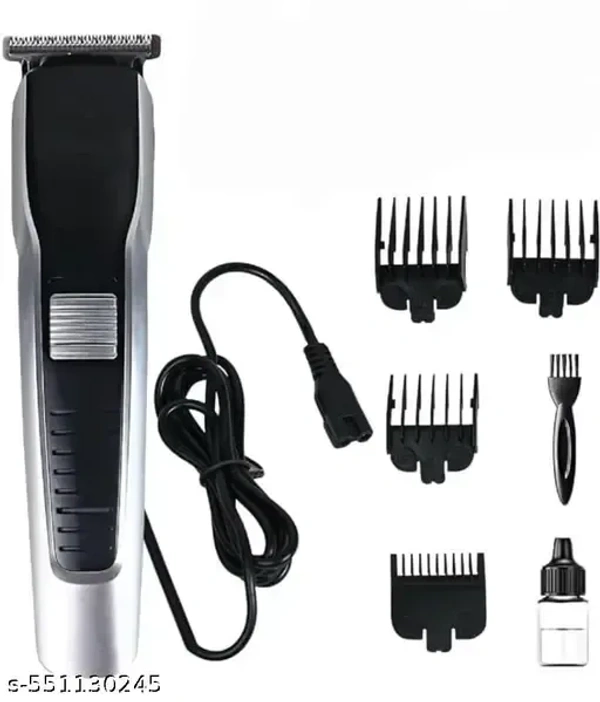Beard & Hair 538 TRIMMER Rechargeable Professional Hair Trimmer Trimmer 60 min Runtime 4 Length Settings (Silver, Black)