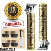 Weight Trimmer 120 Min. Professional Hair Clipper Fully Waterproof Trimmer 90 min Runtime 3 Length Settings (Gold)