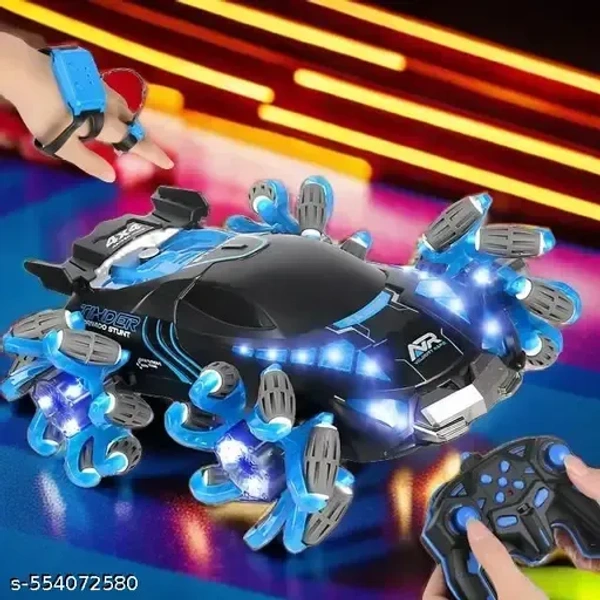 Remote Control Gesture RC Car | 4WD Stunt Car with Double-Sided Driving & 360° Spins | Best Birthday Gift for Boys 6-12