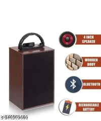 Ad Wooden Bluetooth Speaker With Dolby Sound Effect Speaker
