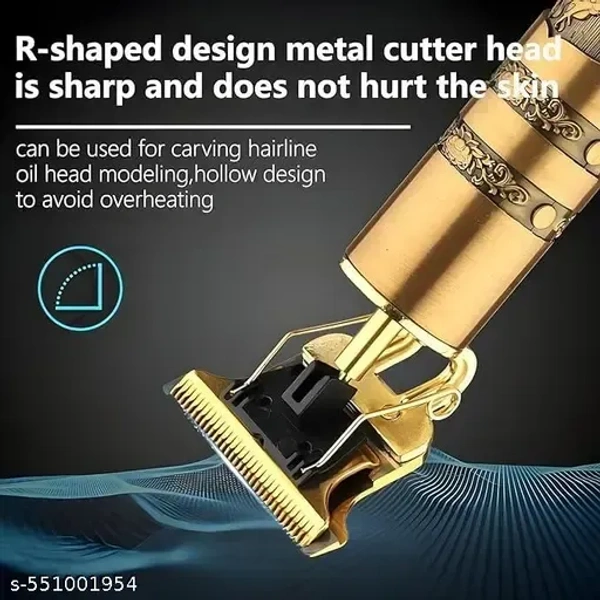 Weight Trimmer 120 Min. Professional Hair Clipper Fully Waterproof Trimmer 90 min Runtime 3 Length Settings (Gold)