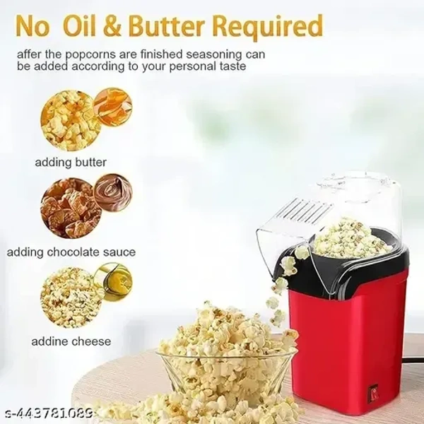 Healthy Hot Air Popcorn Maker: Quick, Easy, and Perfect for Movie Nights portable