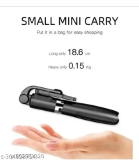 Editrix New Arrival High Quality 3in1 Selfie Stick multi-function Wireless Bluetooth XT-02 Selfie Stick with Remote Shutter 360 Rotate Extendable Handheld Foldable Mini Tripod Stand for Smartphones Professional Remote Control Selfie Stick Monopod Kit, Tripod