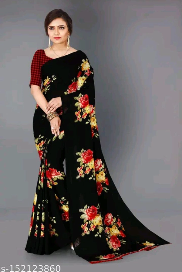 Daily Wear Printed Saree Without Blouse
