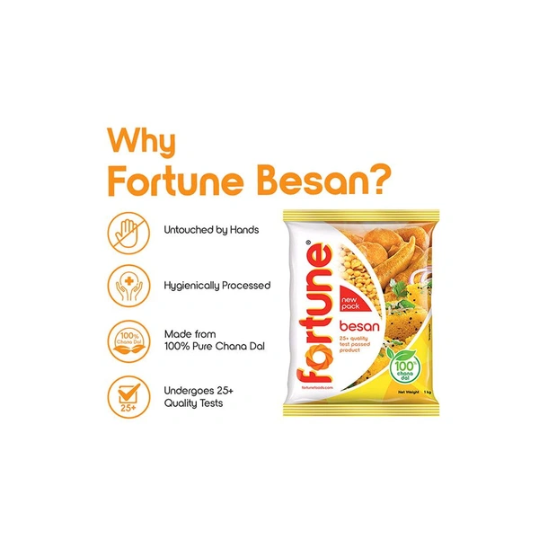 Fortune 100% Chana Dal Besan - 500g