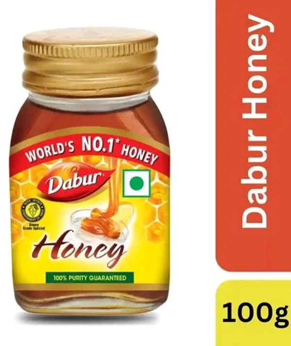 Dabar Dabur Honey - 100% Pure, World's No.1 Honey Brand (No Sugar Adulteration), Sahad Sahd - 50g