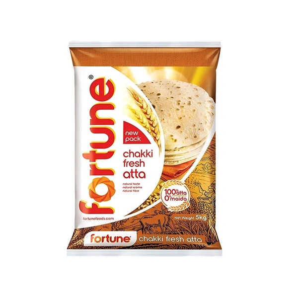 Fortune Chakki Fresh (100% Atta, 0% Maida) Atta - 5kg