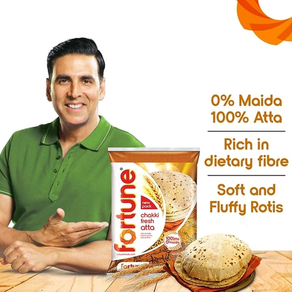 Fortune Chakki Fresh (100% Atta, 0% Maida) Atta - 5kg