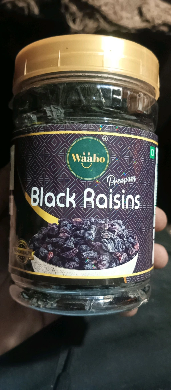 Waaho Premium Black Raisins (Kali Kishmish)
 - 250g