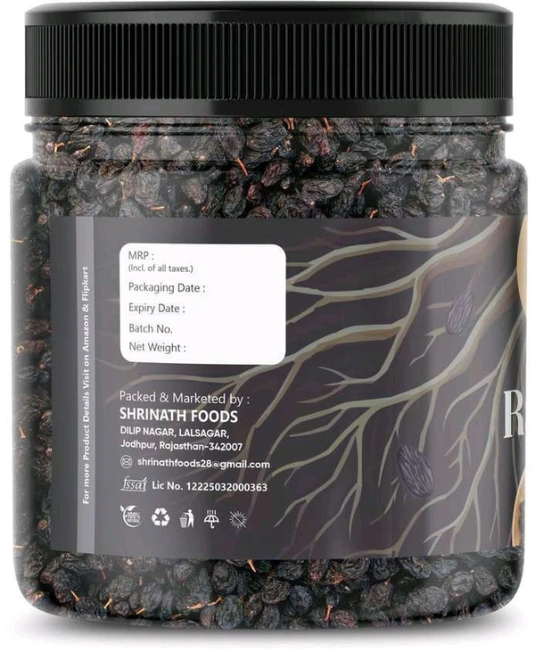 Waaho Premium Black Raisins (Kali Kishmish)
 - 250g