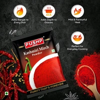 PUSHP  Pushp Brand कश्मीरी लाल मिर्च पाउडर ( पाउच पैक),Pushp Brand Kashmiri Red Chilli Powder (Pouch Pack ) - 10gm