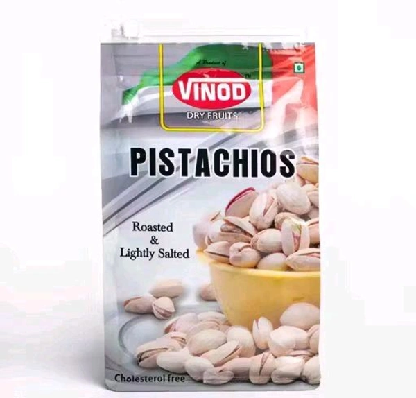 Vinod Roasted & Lightly Salted Irani Pistachios тАУ 100% Natural & Premium, Namkeen Pista, рдирдордХреАрди рдкрд┐рд╕реНрддрд╛ - 250gm