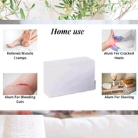 Phitkari शेविंग फिटकरी ब्लॉक स्टोन फिटकरी ब्लॉक शेव के बाद 100 ग्राम का ब्लॉक, मुँहासे, सौंदर्य, कॉस्टेमिक, यात्रा उपयोग (1 का पैक), Fitkari