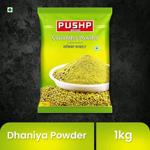PUSHP Pushp Natural Coriander Powder (Dhaniya) | Fresh & Aromatic Spice | Pure Dhaniya Powder for Cooking | - 1kg