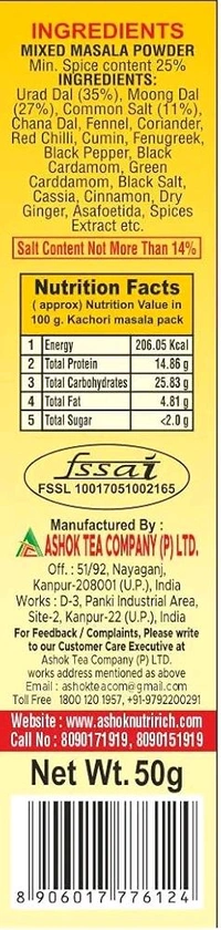 ASHOKA Ashok Kachauri Masala - 50gm